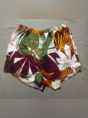 Vitamin a Women's Cover up
Shorts - Multi Palm Print Size M:
Elastic Waistband